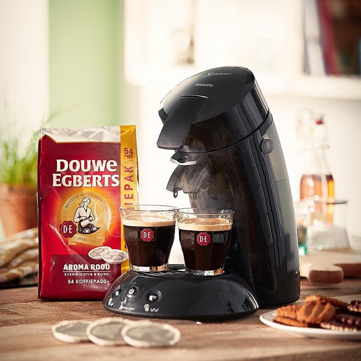 Duiker zo overdracht Douwe Egberts Mocca koffiepads - voor in je Senseo® machine - 4 x 54 pads |  bol.com