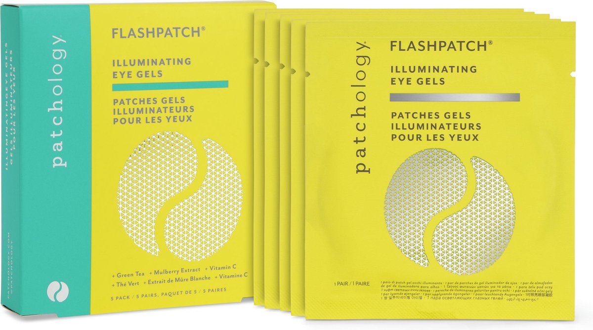 Patchology FlashPatch Illuminating Eye Gels - Oogverzorging Voordeelset - Verhelderend Oogmasker - 5 Paar