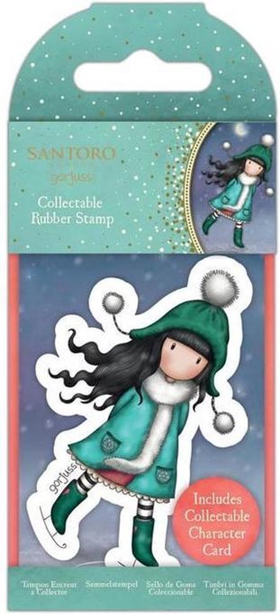 Gorjuss: Collectable Mini Rubber Stamp No.77 The Ice Dance (GOR 907342)