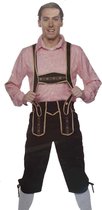 Wh Verkleedpak Lederhose Heren Zwart Maat Xl/xxl