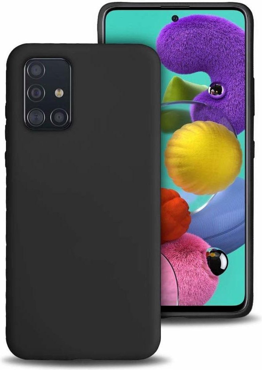 ShieldCase siliconen hoesje – geschikt voor Samsung Galaxy A51 – zwart