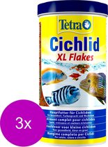 Tetra Cichlid Xl Flakes - Vissenvoer - 3 x 1 l