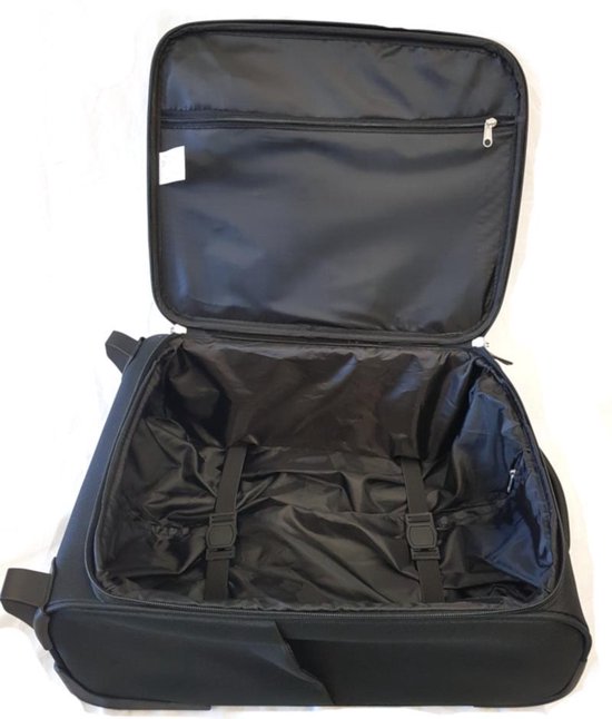Handbagage Koffer Zwart - Lichtgewicht - Cabin Size - 2 Wielen - Trolley -  Kleine... | bol.com