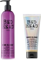 TIGI Dumb Blonde retail set (1x Shampoo + Reconstructor) 400ml+200ml
