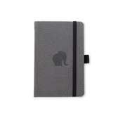 Dingbats A6 Pocket Wildlife Grey Elephant Notebook - Dotted