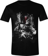 Star Wars - Boba Fett Distressed Heren T-Shirt - Zwart - S