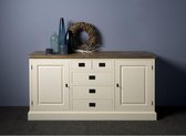 Dressoir Lisa met 2 deuren en 5 laden | Oud Grenen