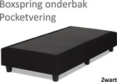 Boxspringonderbak Pocketvering, 90 x 210cm, Zwart | Losse boxspring | Boxspring bedbodem | Boxspring onderstel | Pocketboxspring | Boxspring zonder matras