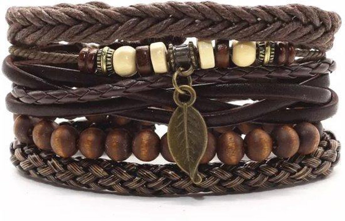 Golden Healer Lemurian Bodhi armband met Zwart Sandelhout, 38 cm - Happy Spirit