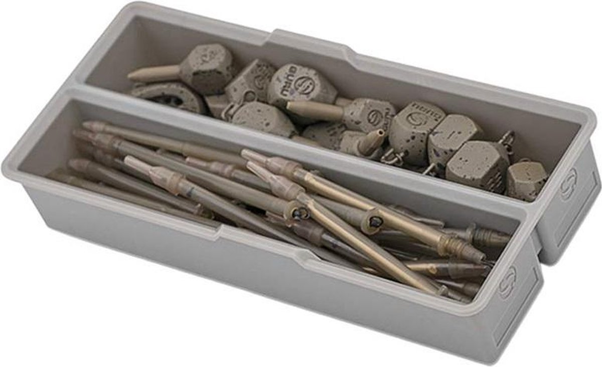 Guru Fusion Feederbox - Divided Shallow Insert - Grijs