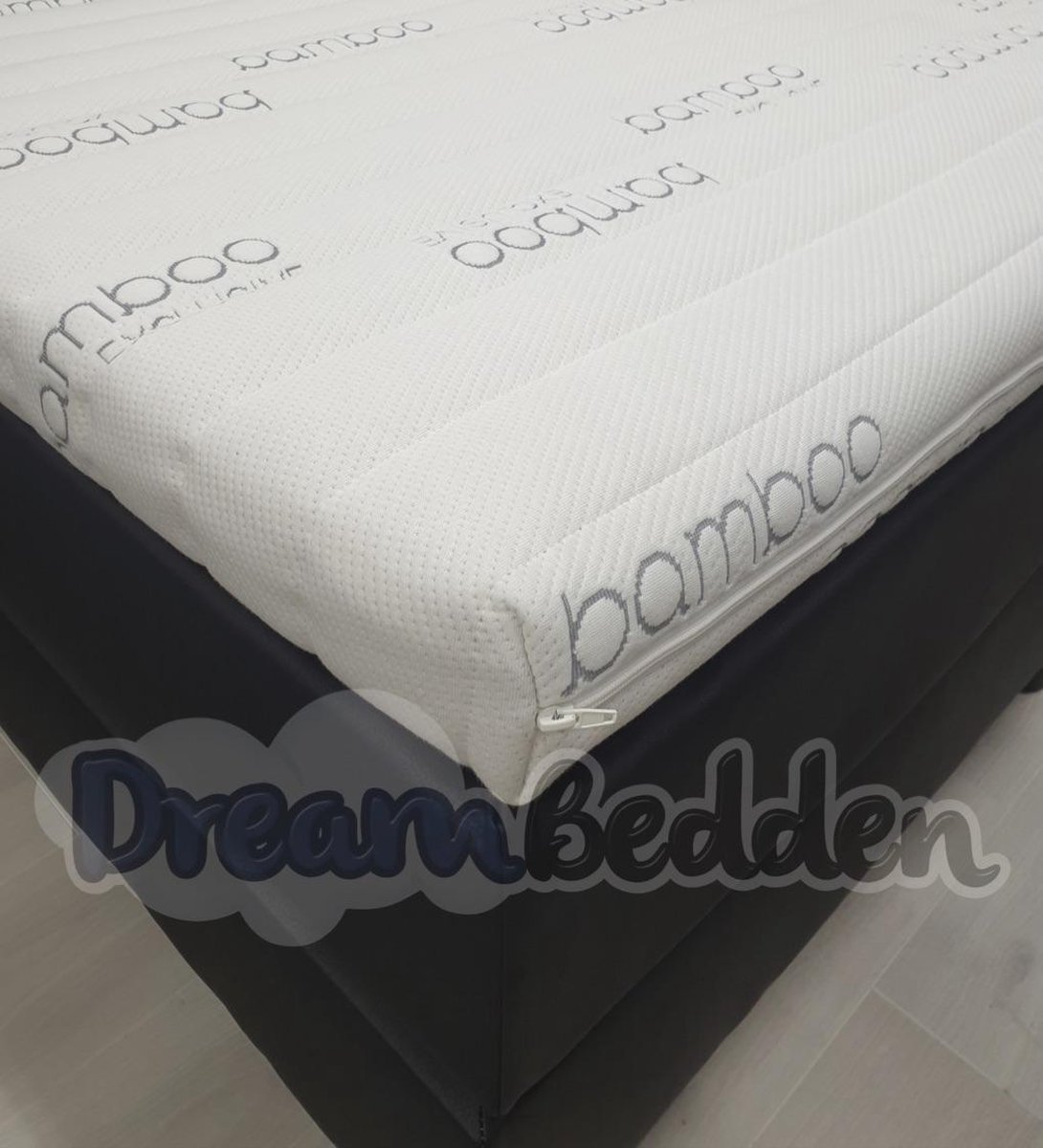 dreambedden Topper 160x200 Bamboo Exclusive HR55 Koudschuim Anti Allergie Ca. 8cm dik wit