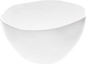 Cosy en Trendy Candela White Schaaltje D12xh6.5cm  - Aardewerk (set van 4) En Yourkitchen E-kookboek - Heerlijke Smulrecepten