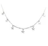 Choker - Sterretjes - Zilver - Dames