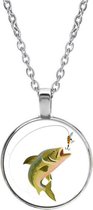 Akyol® Vis Ketting | Vissen | Sport | Hobby | Leuk cadeau voor iemand die van vissen houdt