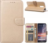 Nokia 3.2 - Bookcase Goud - portemonee hoesje