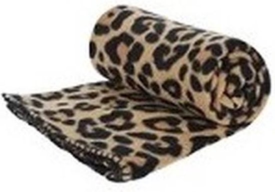 Perth Boekhouding logboek Fleece deken luipaard/panter print 130 x 160 cm - Woondecoratie  plaid/dekentje met... | bol.com