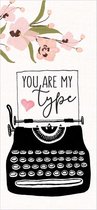 Decoratief Beeld - Tabletop Word Block You Are My Type - Hout - 316europe - Wit