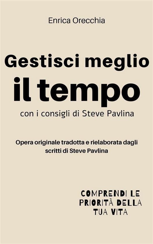 Gestisci meglio il tempo - cover