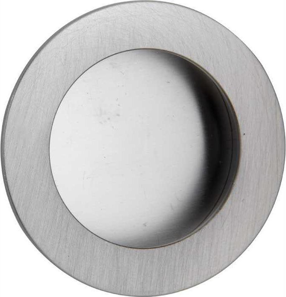 Schuifdeurkom rond 48mm mat nikkel gelakt