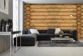 Log Wood Wall Photo Wallcovering