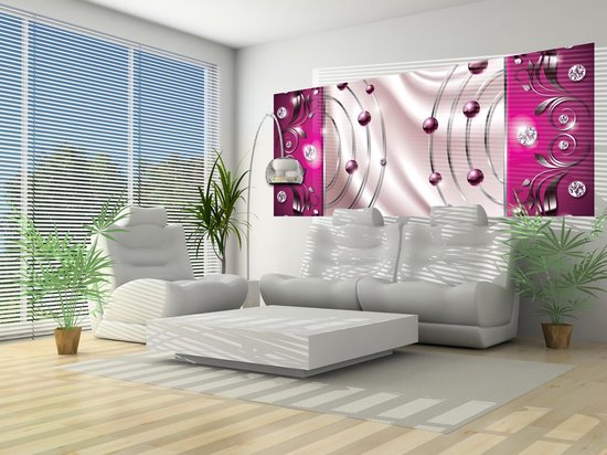 Pink Diamond Abstract Modern Photo Wallcovering