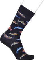 Bonnie Doon - Heren - Fish Sock - Zwart - maat 40-46