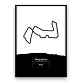 Circuitposter - Grand Prix - Singapore - Formule 1