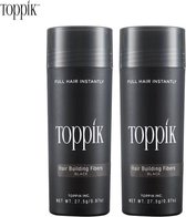 Toppik Hair Building Fibers (haargroei vezels) - 2 x 27,5gr - zwart