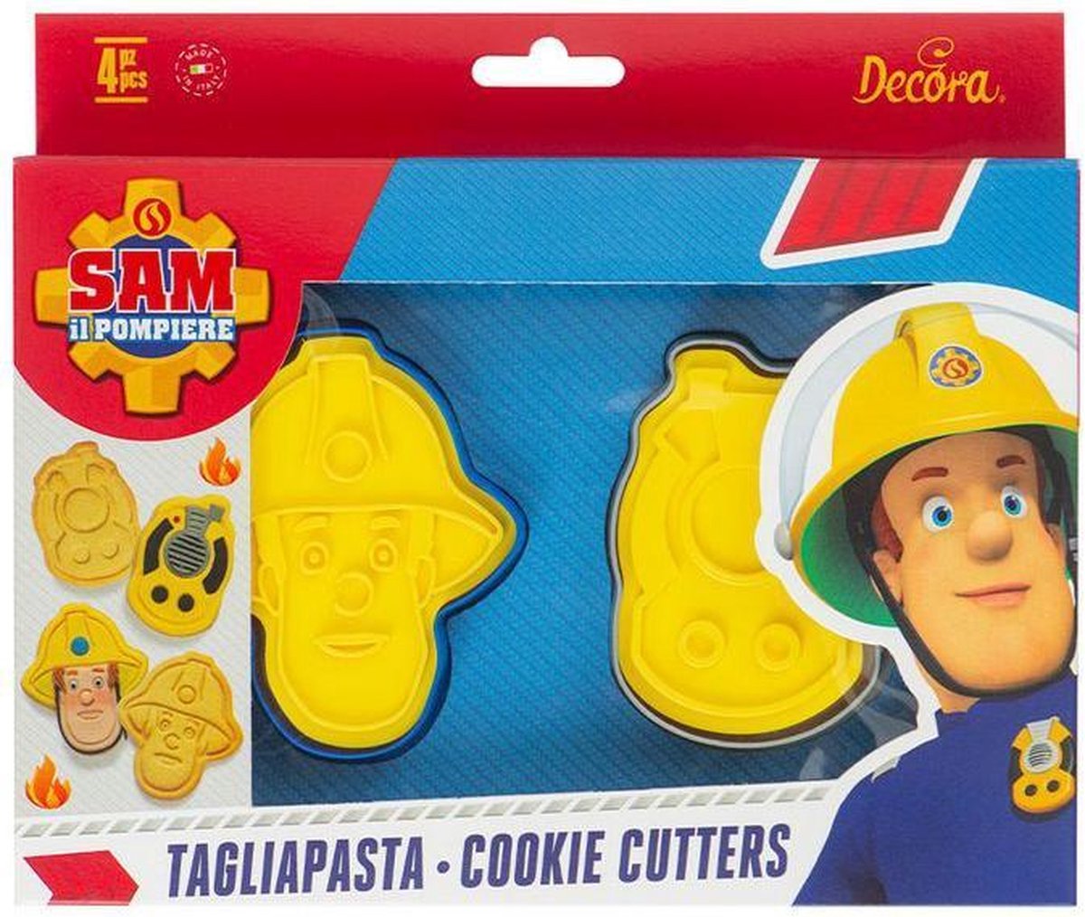 Decora Koekjes Uitsteker Set Brandweerman Sam 2 -2st-