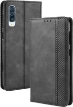 Samsung Galaxy A50 / A30s Hoesje - Vintage Book Case - Zwart