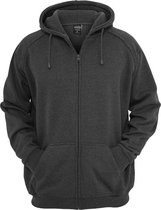 Heren Sweatvest - Extra dik en zacht: Zip Hoody charcoal