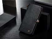 Leren Wallet + uitneembare Case - iPhone XS MAX - Zwart - Caseme