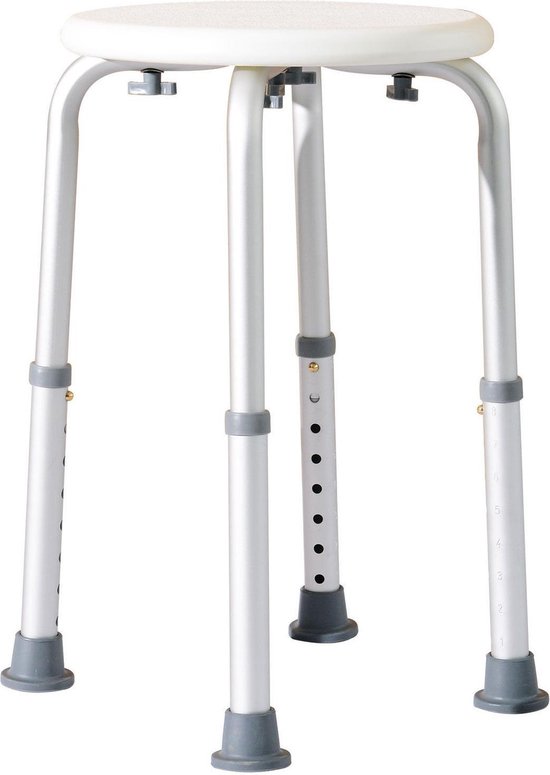 EKEO Douchekruk Rond 8voudig In hoogte verstelbaar Wit