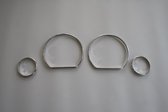 Set verchroomde aluminium tellerringen Mazda 626 GD