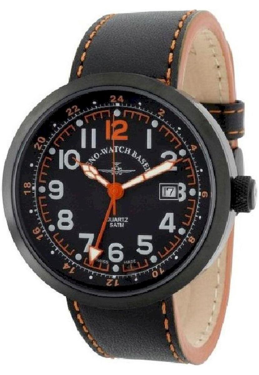 Zeno Watch Basel Herenhorloge B554Q-GMT-bk-a15