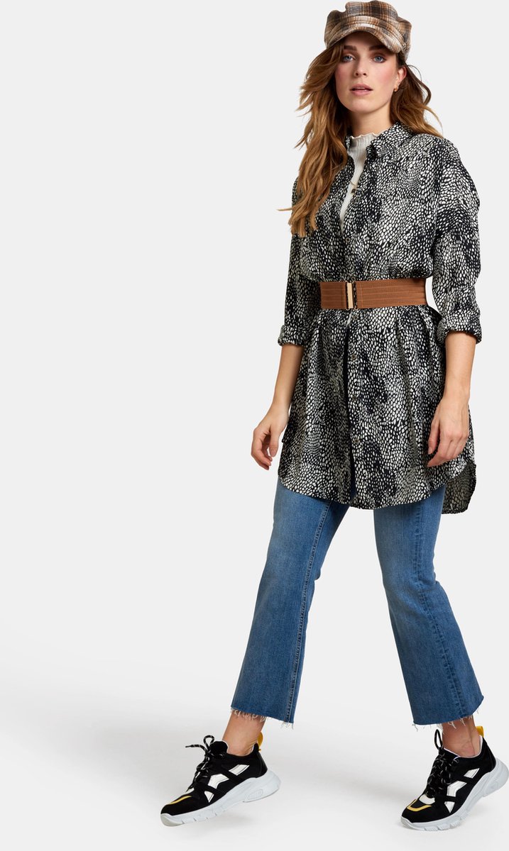 Eksept Jill Fancy Blouse - Dames - Zwart/wit | bol.com