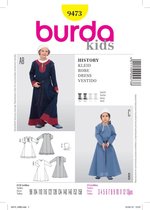 Burda Naaipatroon 9473 - Historische jurk