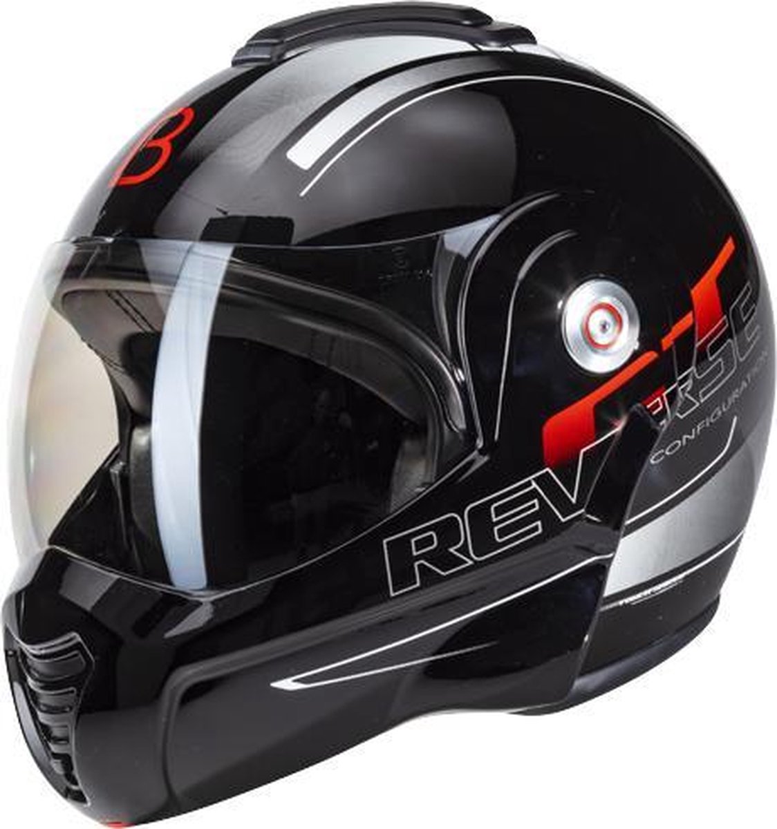 Beon B702 GT Systeemhelm Scooterhelm Motorhelm Glans Zwart - Maat XXL ...