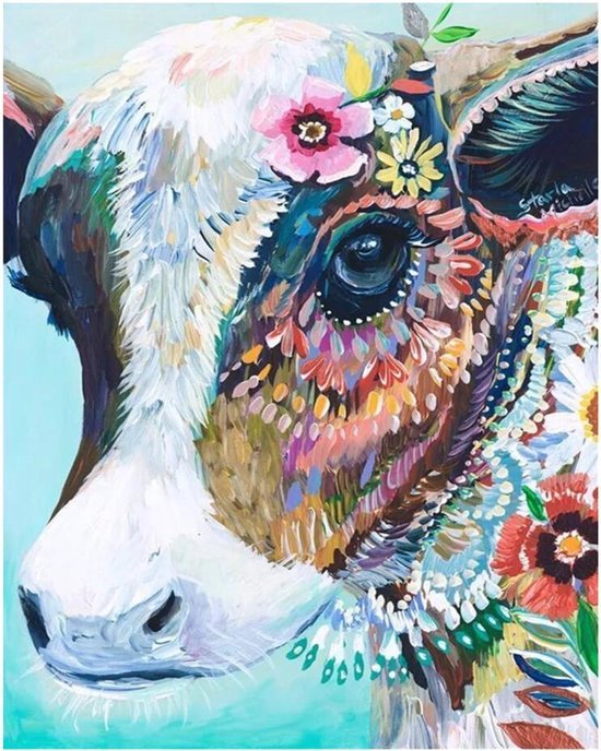 Empirisch hond Picasso Schilderen op nummer voor volwassenen | Canvas op Frame / Doek op Frame 40  x 50 cm... | bol.com