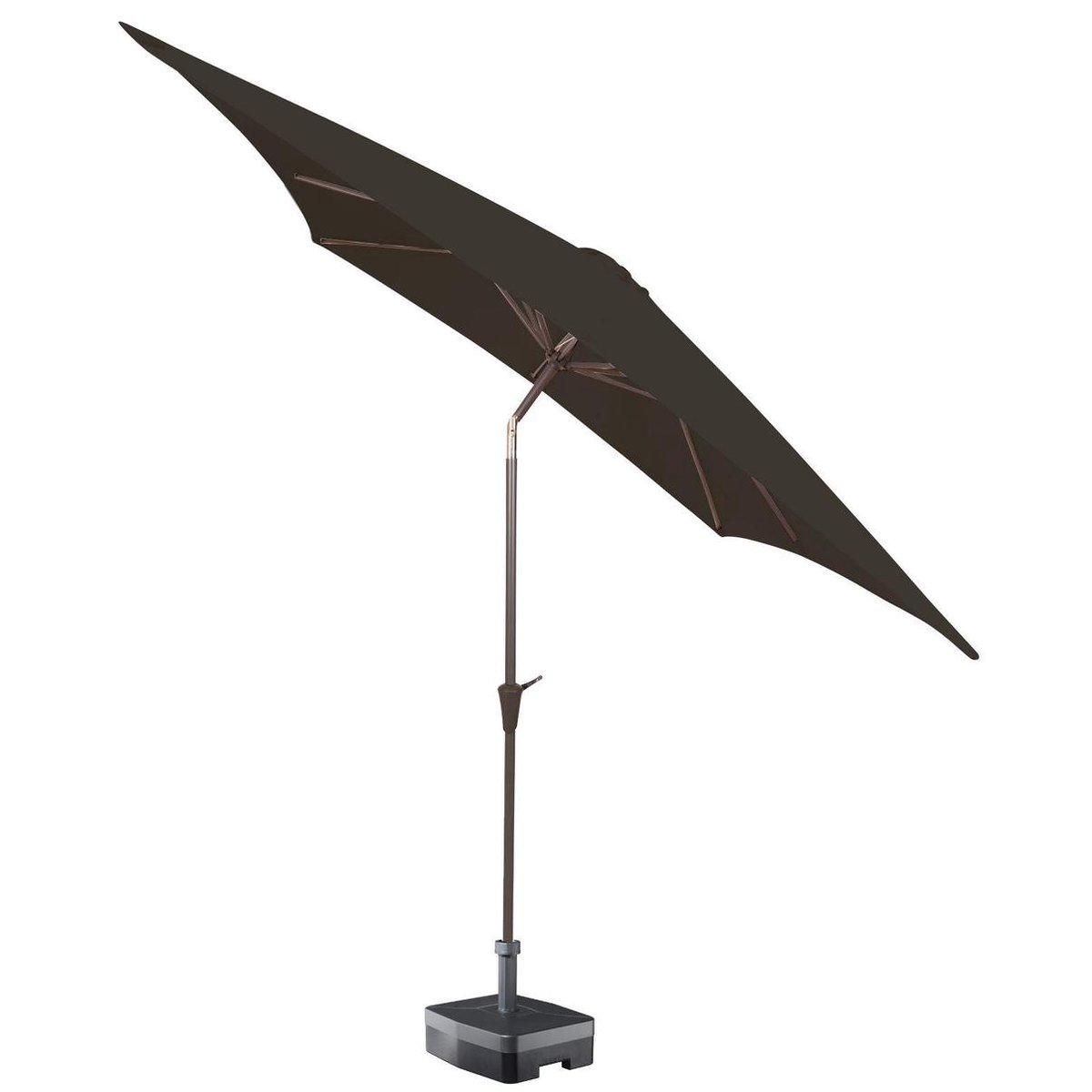 Kopu® Altea Parasolset Vierkant 230x230 cm met Hoes - Antraciet