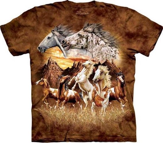 The Mountain T-shirt Find 15 Horses T-shirt unisexe Taille S