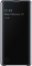 Basichoesjes flip Stand Cover Geschikt voor Samsung Galaxy A71 hoesje - Prism Crush Black
