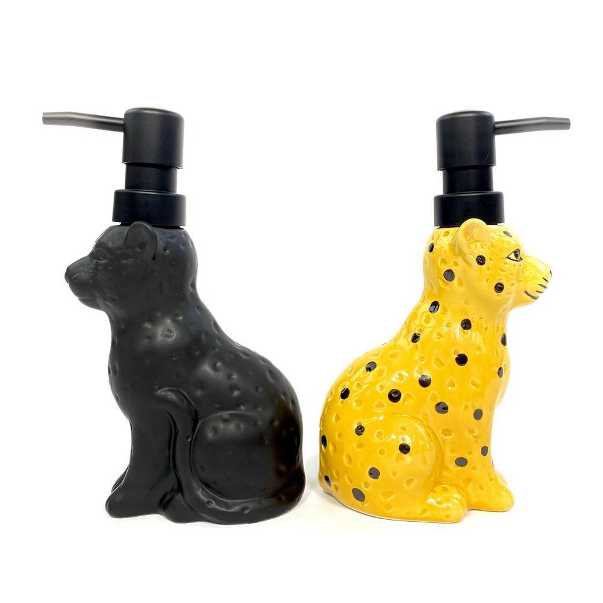 Distrieur De Savon Imprimé orbella 17cm Noir - Distrieur, porte savon et gobelet