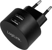 LogiLink PA0218 PA0218 USB-oplader 2100 mA 2 x USB-A Binnen, Thuis