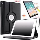 iPad 2 / 3 / 4 HiCHiCO iPad Hoes, Tablet hoes, Met 360° Draaibare Standenen Zwart Stylus pen + Screen Protector