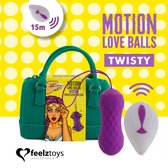 Feelztoys Motion Love Balls Twisty - Vaginale balletjes - Paars