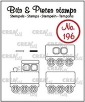 Crealies Bits & Pieces stempel no.196 Trein + wagon