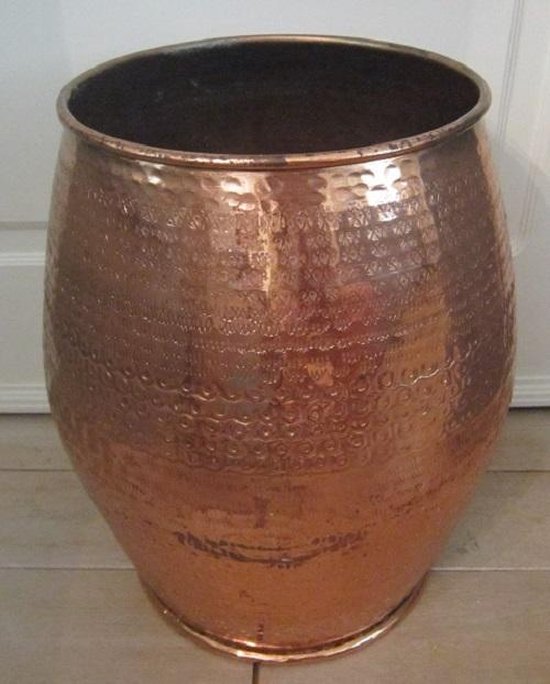 hoog stap in Diversiteit XL Vaas, grote koperen pot, Vintage, afmeting: 42 x 33 cm Ø | bol.com