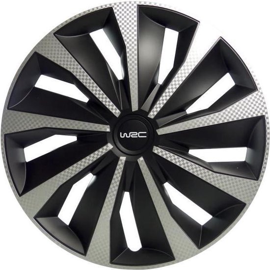 WRC Wieldoppen 16 inch - carbon look - 4 stuks