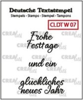 Crealies Text & So stempel Duits Weihnachten 07